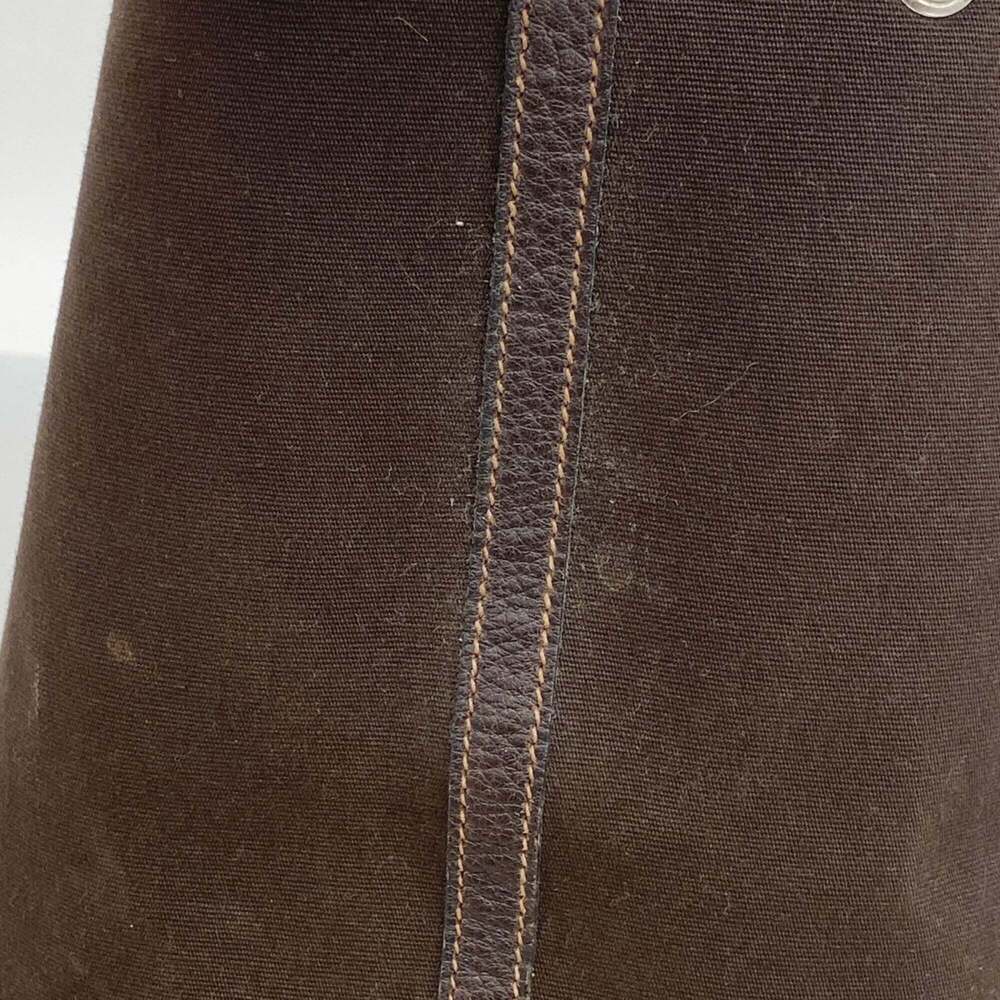 Hermes Garden PM Tote Bag, Toile Officier, Brown, □H stamp, Women's. - Picture 9 of 11
